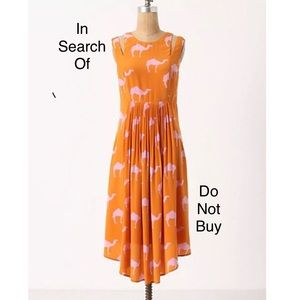 ISO 🧡 Anthropologie Charlotte Taylor Camel Dress